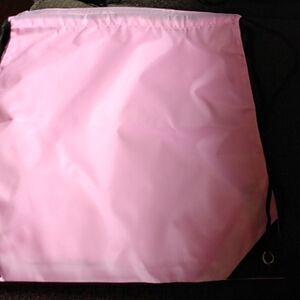 Pink drawstring bags   